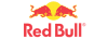 Dynamic Red Bull logo with two powerful bulls, symbolizing energy and excitement against yellow.