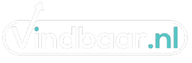 Vindbaar.nl logo with upward arrow